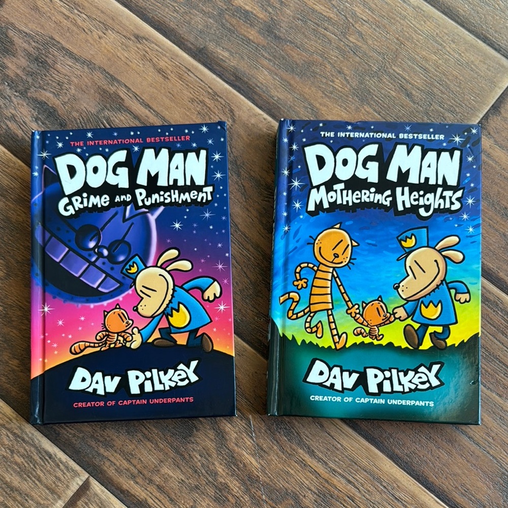 Dog Man Book Set by - Multicolor